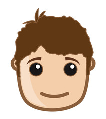 Cute Young Boy close-up Happy Face