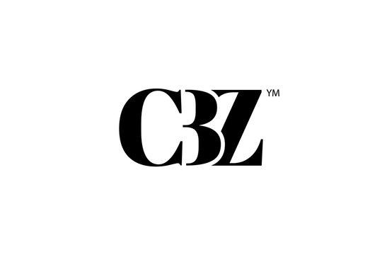 CBZ Logo Branding Letter. Vector graphic design. Useful as app icon, alphabet combination, clip-art, and etc.