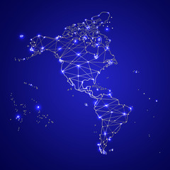 map political abstract of the world