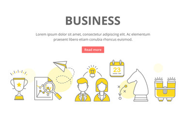 Business vector illustration for web
