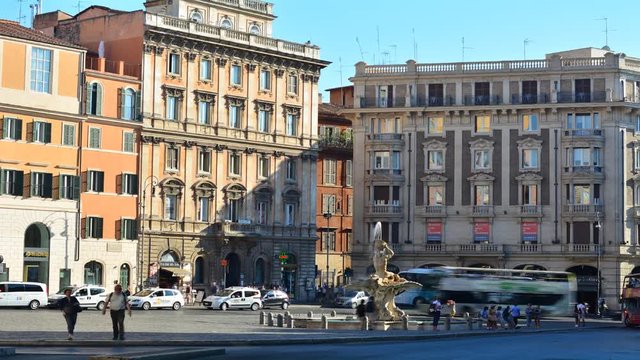 Barberini's Square at Rome, Italy.