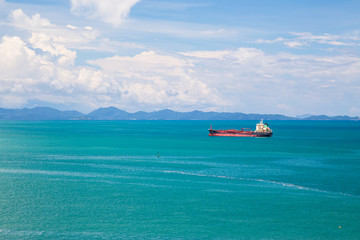 landscape photography of ship on the sea