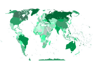 Fototapeta na wymiar map political abstract of the world