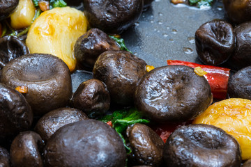 Stir-Fried Barometer Earthstars mushroom