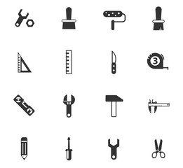 work tools icon set