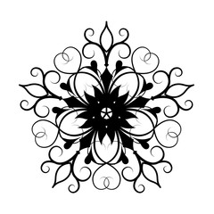 Artistic Christmas Snowflake