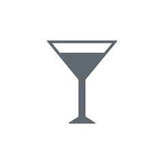 Cocktail glass sign with martini vodka  icon