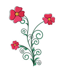 Decor Design Flowers Vector