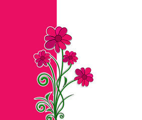 Christmas Flowers Banner