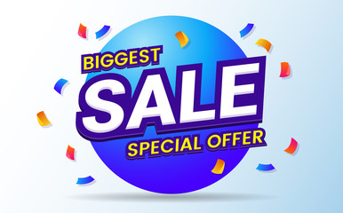big sale template banner Vector background