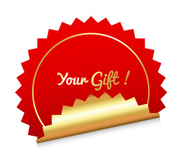 Gift Seal Vector