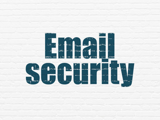 Safety concept: Email Security on wall background