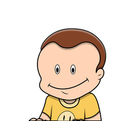 Obraz premium Funny Boy Face Expression