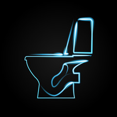toilet icon illustration isolated vector sign symbol