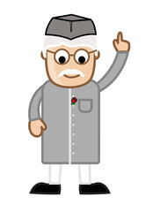 Cartoon Minister Character - Vector Concept