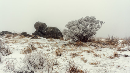 Jiri mountain in winter