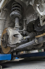 Braking system of a car