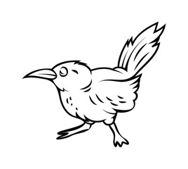 Obraz premium Sparrow Drawing Vector clip-art