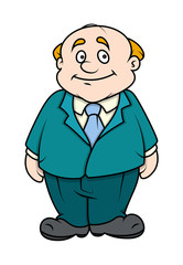 Happy Businessman Portrait Vector