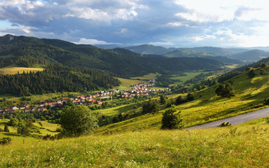 Fototapeta na wymiar Beautiful summer landscape in mountains - Pieniny / Tatras, Slovakia