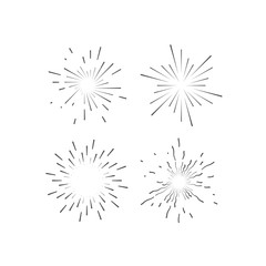 Starburst or sunburst collection.