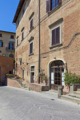 Fototapeta na wymiar Toskana-Impressionen, San Miniato im Chianti-Gebiet, Palazzo del seminario