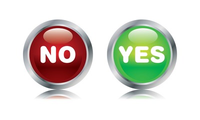No and Yes Button