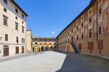 Fototapeta na wymiar Toskana-Impressionen, San Miniato im Chianti-Gebiet, Palazzo del seminario
