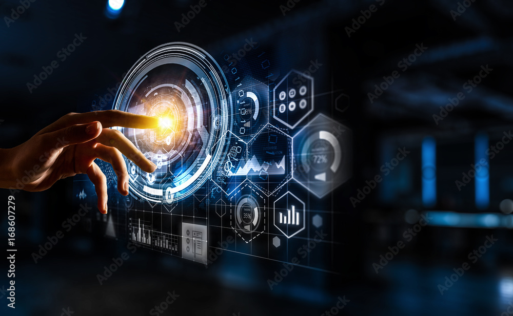 Aufkleber Creating innovative technologies. Mixed media