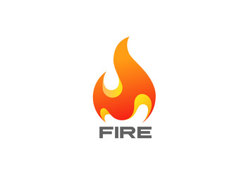 Fire Flame Logo design vector template