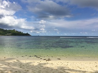 cloudy day on the beach