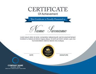 Vector certificate template