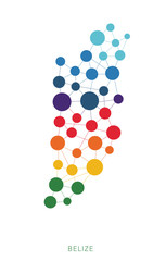 dotted texture Belize vector background