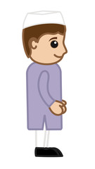 Cartoon UP Political Leader-Vector Illistration