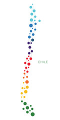 dotted texture Chile vector background