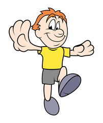 Cartoon Boy Dancing