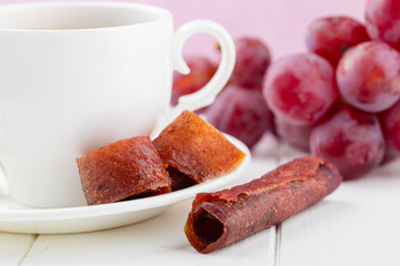 fruit leather of grape - pastila or tklapi