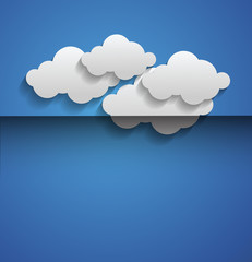 Clouds Vector Background