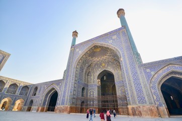 Fototapeta premium Shah Mosque or Imam Mosque, a Masterpiece of Islamic Architecture