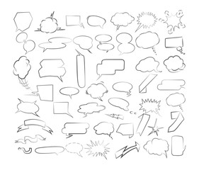 Fototapeta premium Speech bubbles set.