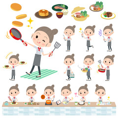 Western cuisine cook women_cooking