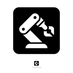 Pixel perfect robot icon