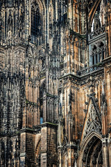 Architectonic detail of Cologne cathedral