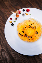 Pineapple ice cream sorbet