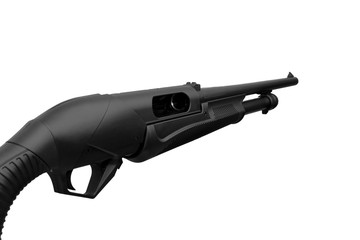 Shotgun isolated on white