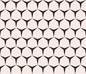 Geometric seamless pattern with triangles, hexagons
