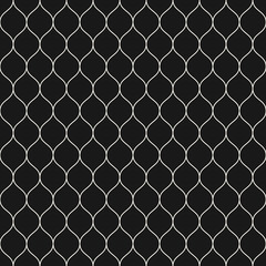 Fototapeta premium Mesh pattern, thin wavy lines. Texture of fishnet, lace, weaving