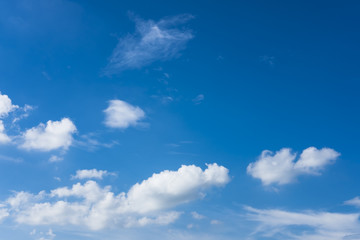 Naklejka na ściany i meble Blue sky and cloud on sunny day