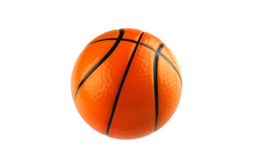 Fototapeta premium Basketball isolated on white with clipping path