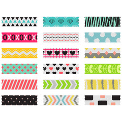 Colorful And Patterned Sticky Tape Collection